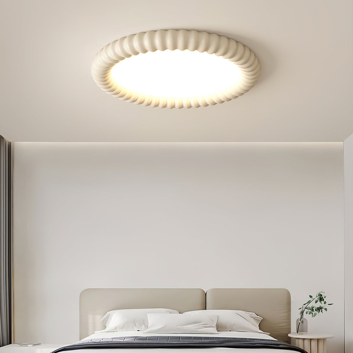 Lampe Plafonnier Ripple Halo - Design Naturel et Apaisant avec Lumière LED Intégrée