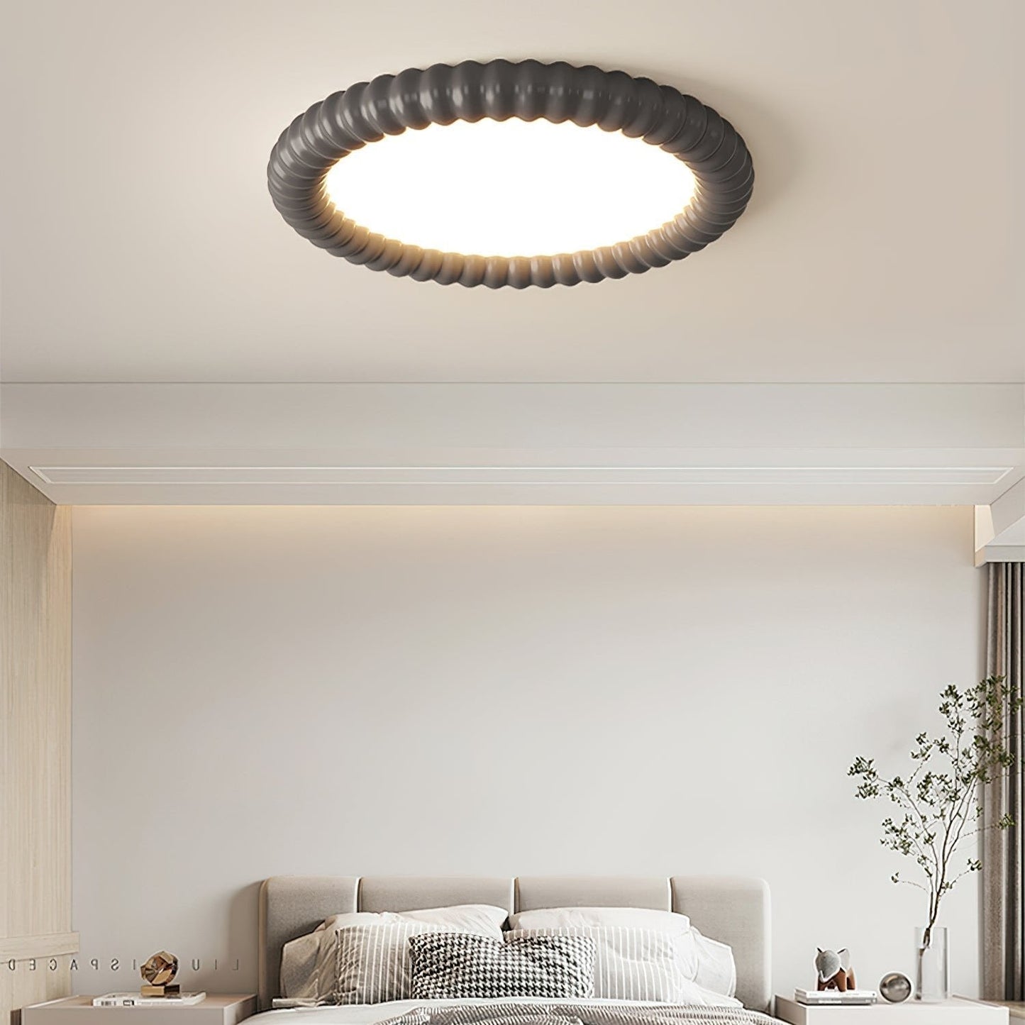 Lampe Plafonnier Ripple Halo - Design Naturel et Apaisant avec Lumière LED Intégrée