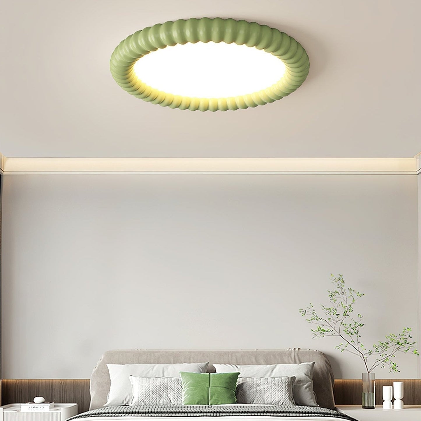 Lampe Plafonnier Ripple Halo - Design Naturel et Apaisant avec Lumière LED Intégrée