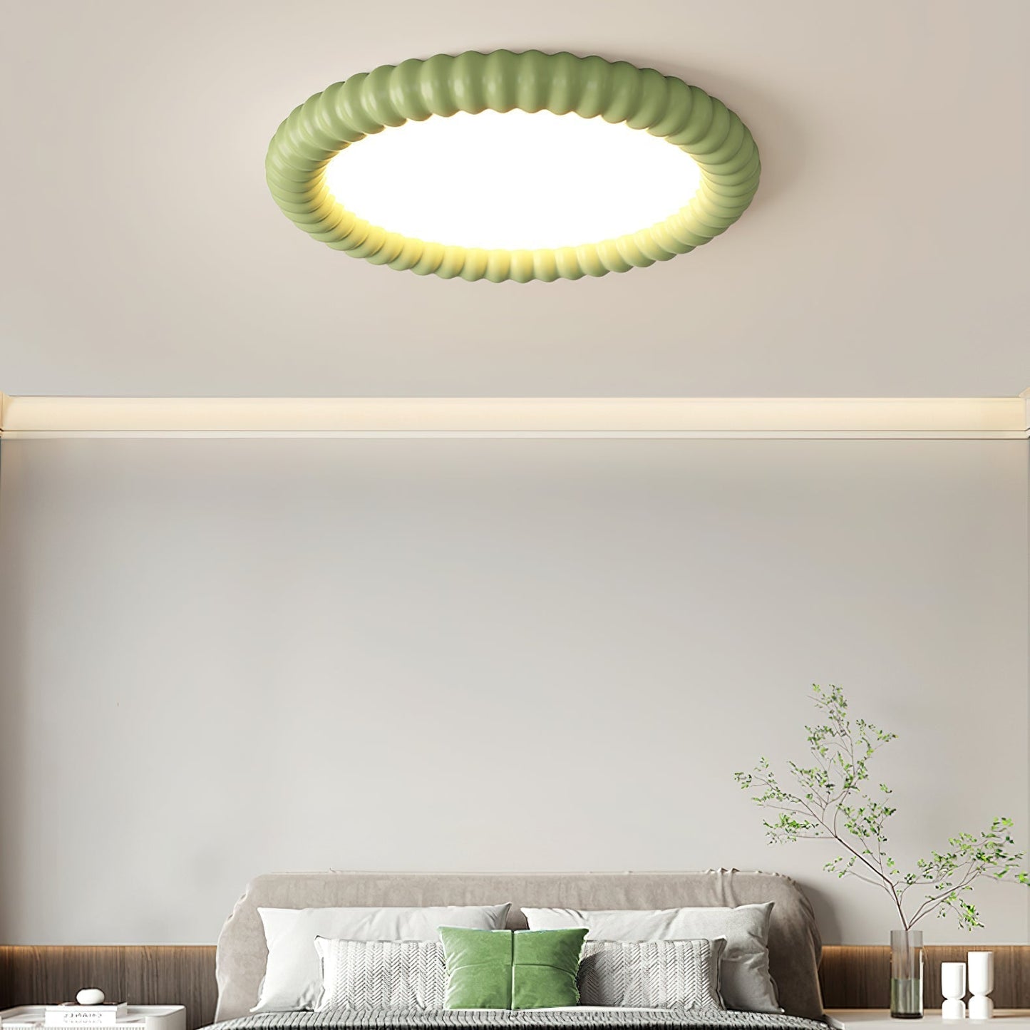 Lampe Plafonnier Ripple Halo - Design Naturel et Apaisant avec Lumière LED Intégrée