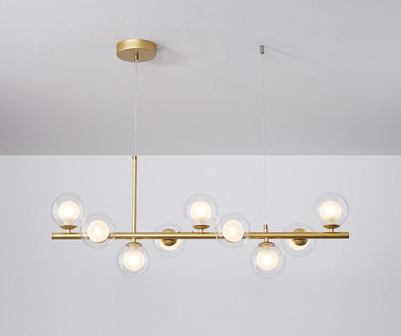 Armature - Pendelleuchte Luxueuse pour Salle à Manger, Élégance Moderne avec Verre et Métal