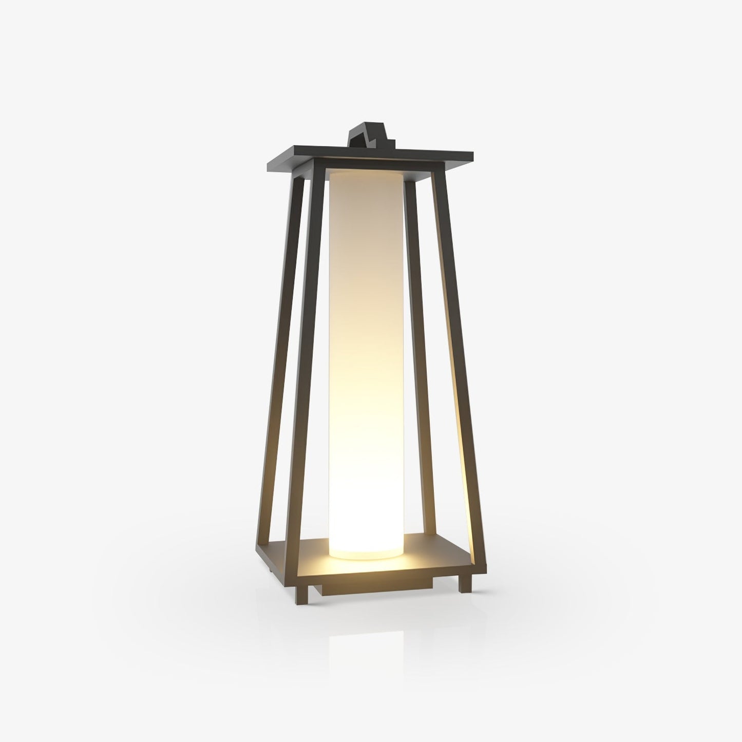 Lampe Extérieure Portable Roam en Acier Inoxydable avec Éclairage LED - Design Élégant et Pratique