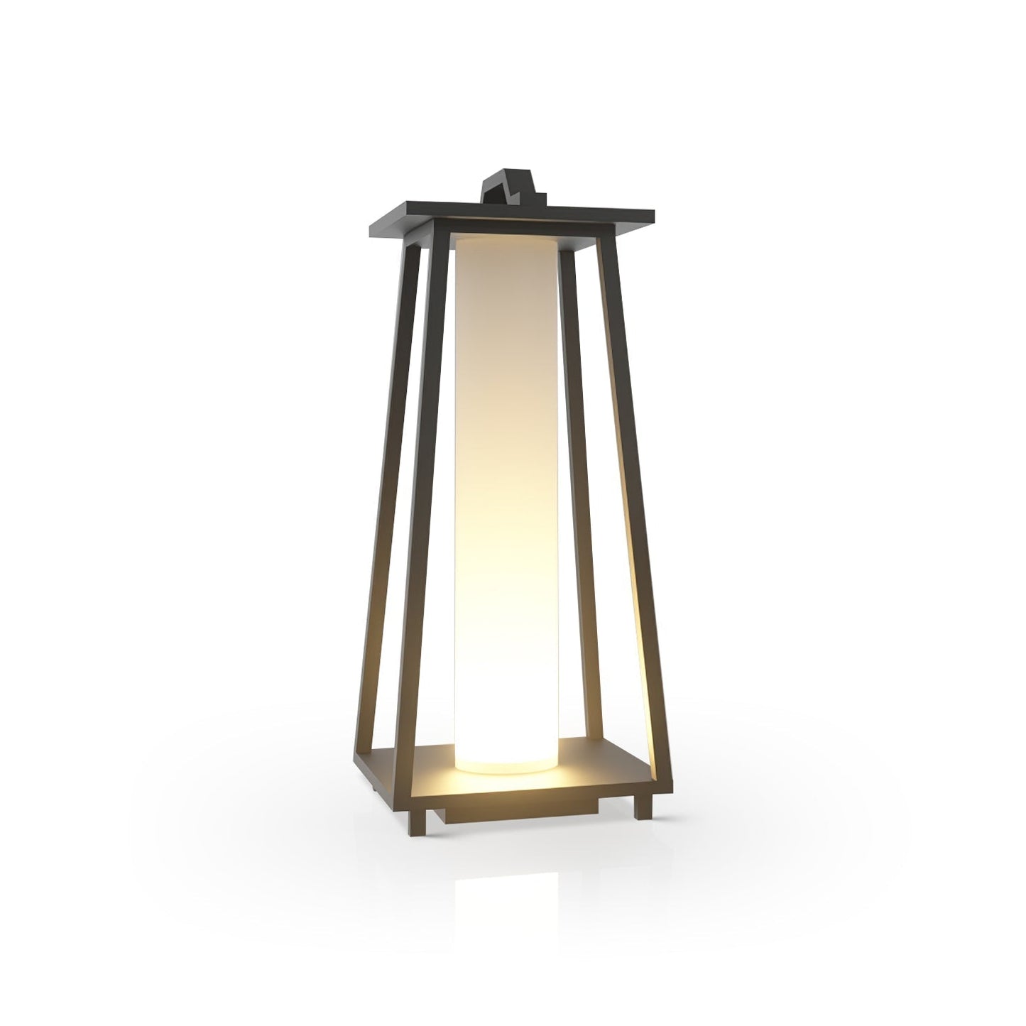 Lampe Extérieure Portable Roam en Acier Inoxydable avec Éclairage LED - Design Élégant et Pratique