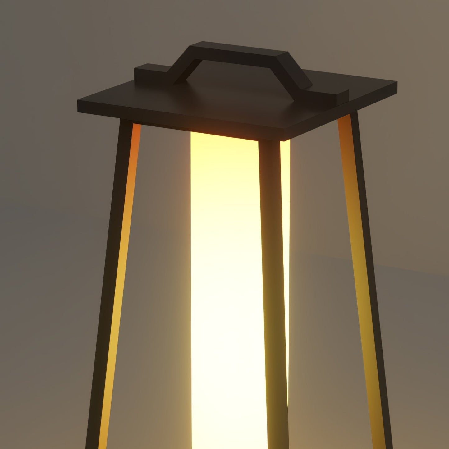 Lampe Extérieure Portable Roam en Acier Inoxydable avec Éclairage LED - Design Élégant et Pratique