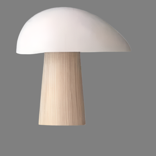Lampe de Table Juno - Design Scandinave Minimaliste en Bois et Métal, Éclairage LED