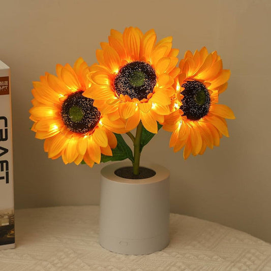 Lampe Tournesol Lumineuse – Éclat Naturel et Élégance Florale