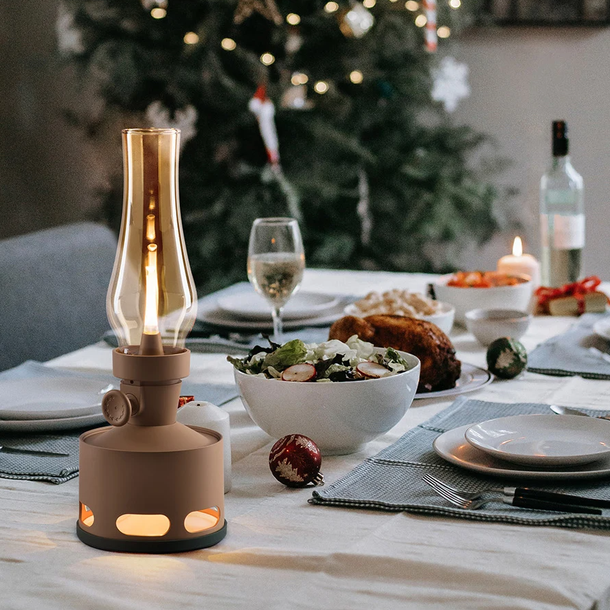 Lampe Vintage LED – Lampe à pétrole rétro avec technologie LED moderne