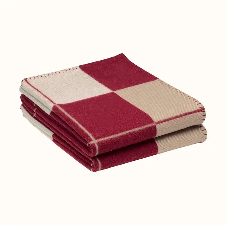Couverture CachemiraSoft – Plaid Élégant en Laine & Cachemire, Douceur et Chaleur Luxueuses