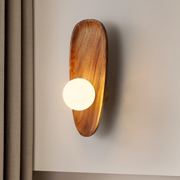 Applique Murale en Bois Naturel – Design Moderne et Chaleur Organique