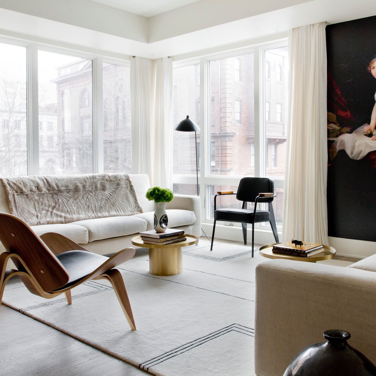 Lampe sur Pied à Trois Bras Mouille-Inspirée – Design Sculptural et Kinetique