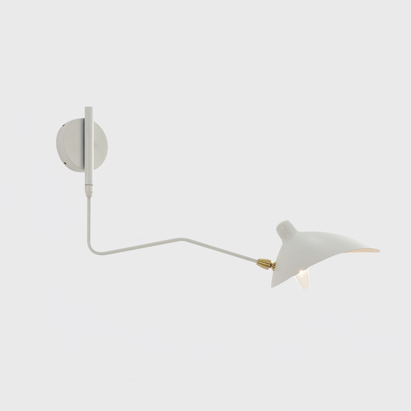 Applique Murale à Bras Unique Mouille-Inspirée – Design Moderne et Flexible