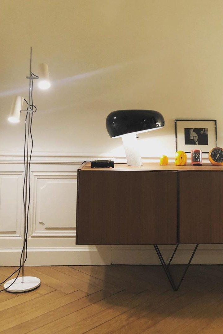 Lampe de Table Art Marble - Élégante en Marbre de Carrare et Métal avec LED