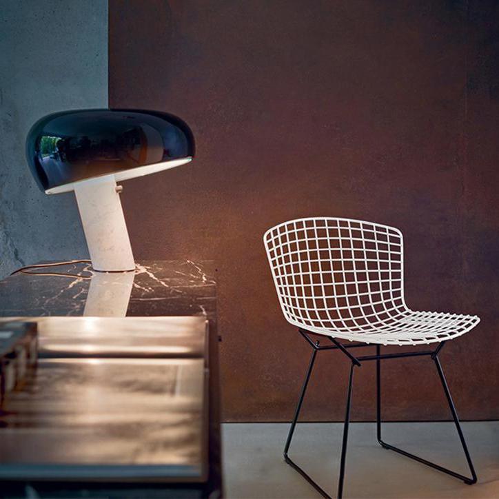 Lampe de Table Art Marble - Élégante en Marbre de Carrare et Métal avec LED