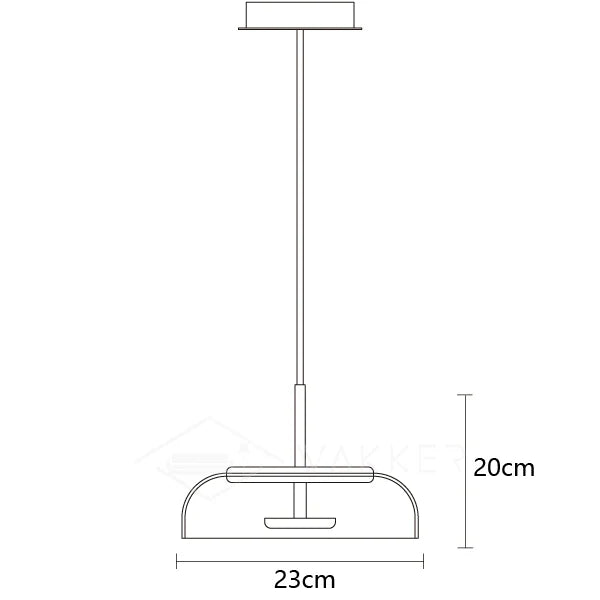 Suspension LED Solaire – Éclairage Moderne en Laiton et Verre pour Intérieur Élégant