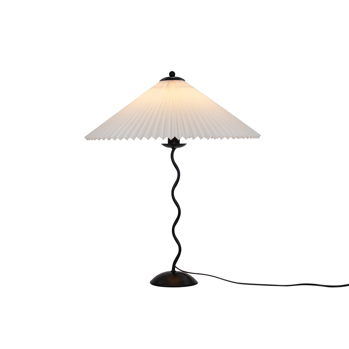 Lampe de Table Squiggle – Lampe Moderne au Design Ondulé pour Salon, Chambre et Bureau