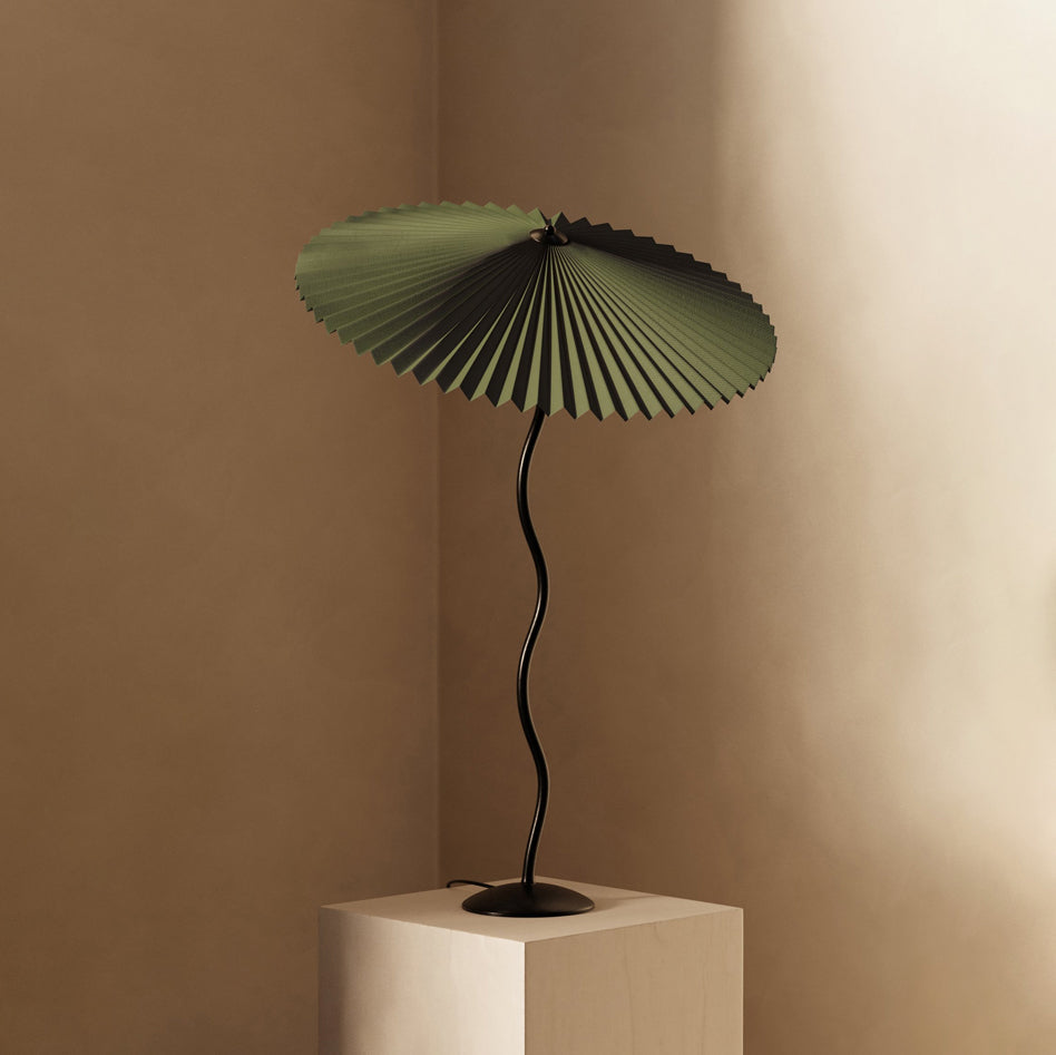 Lampe de Table Squiggle – Lampe Moderne au Design Ondulé pour Salon, Chambre et Bureau