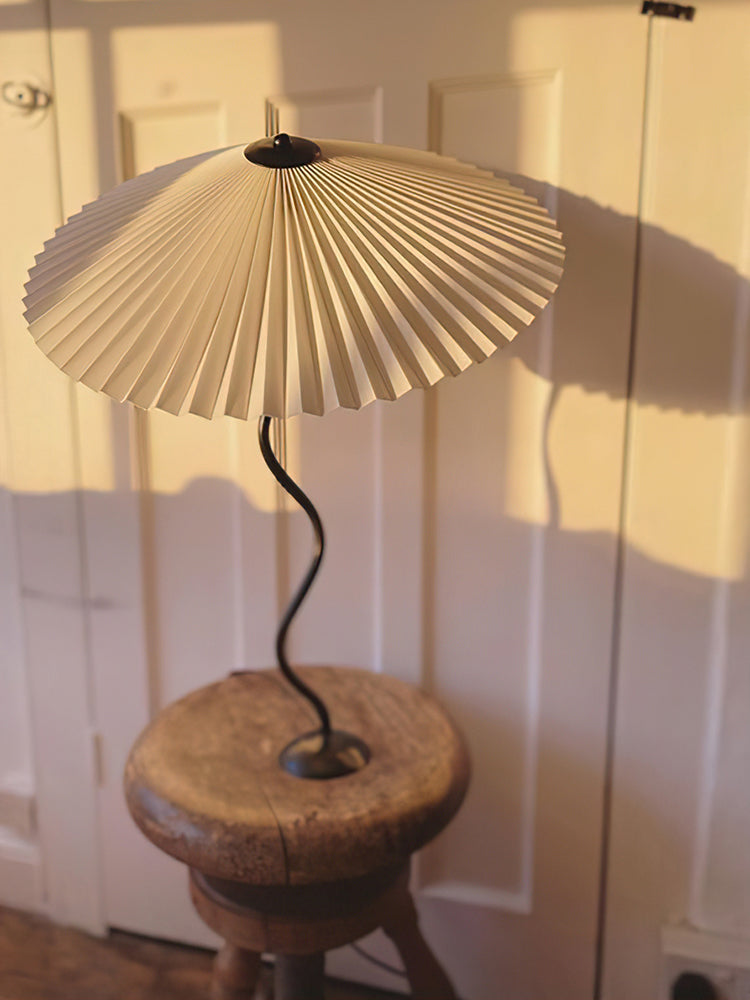 Lampe de Table Squiggle – Lampe Moderne au Design Ondulé pour Salon, Chambre et Bureau