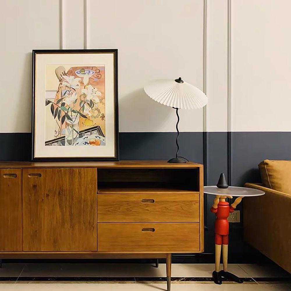 Lampe de Table Squiggle – Lampe Moderne au Design Ondulé pour Salon, Chambre et Bureau