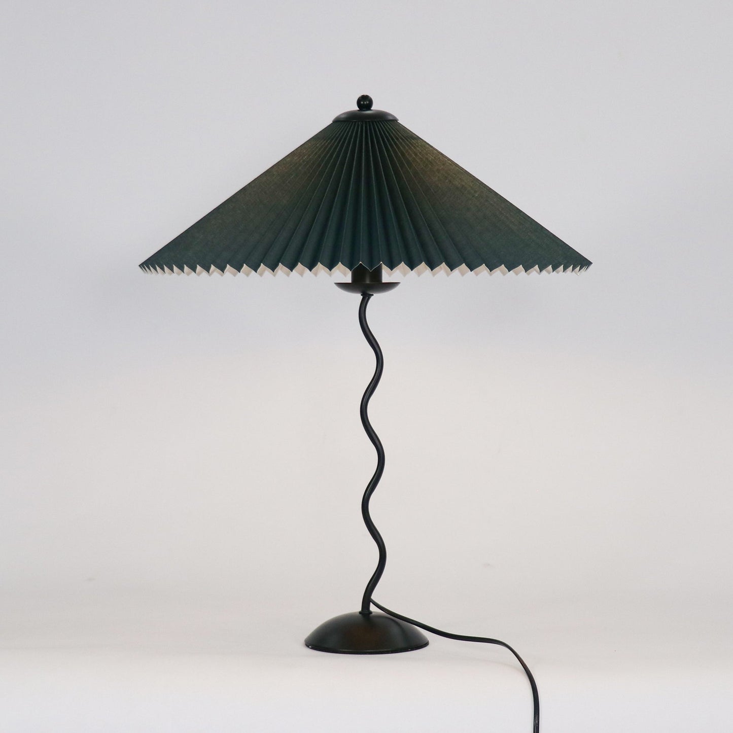 Lampe de Table Squiggle – Lampe Moderne au Design Ondulé pour Salon, Chambre et Bureau