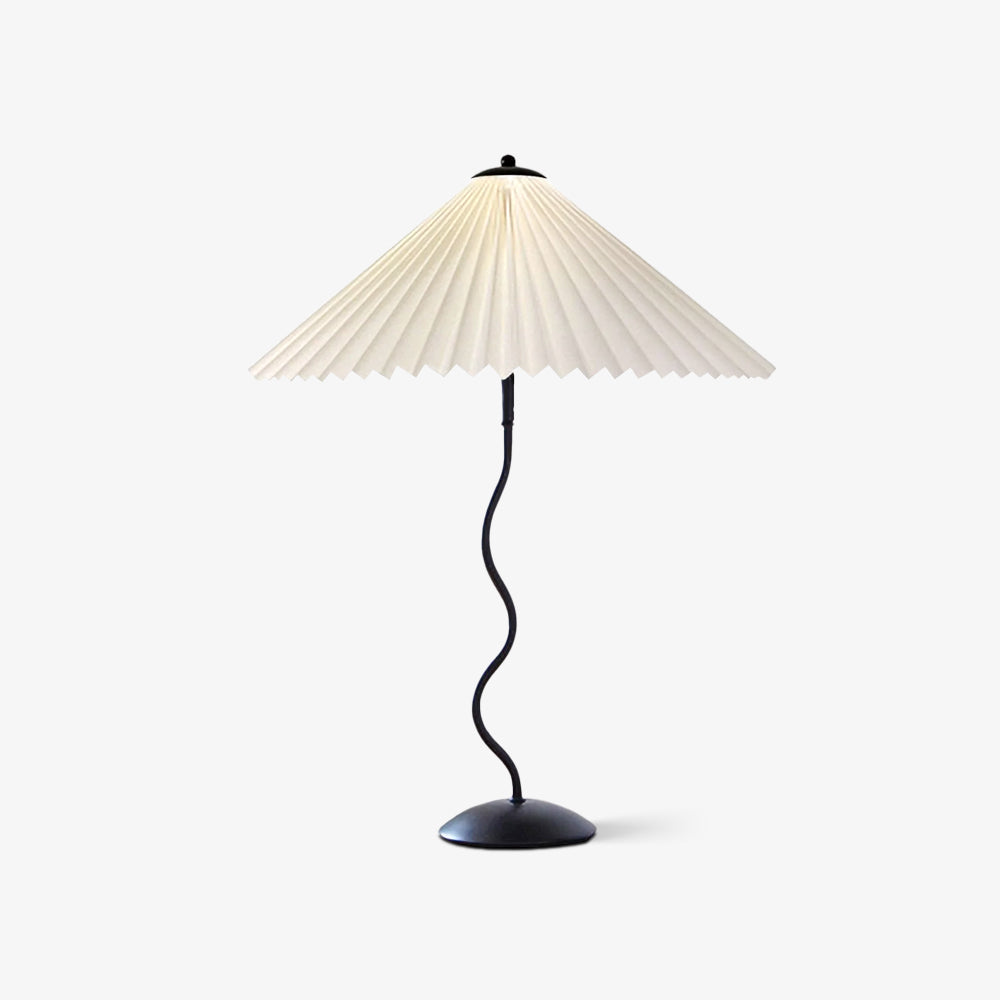 Lampe de Table Squiggle – Lampe Moderne au Design Ondulé pour Salon, Chambre et Bureau