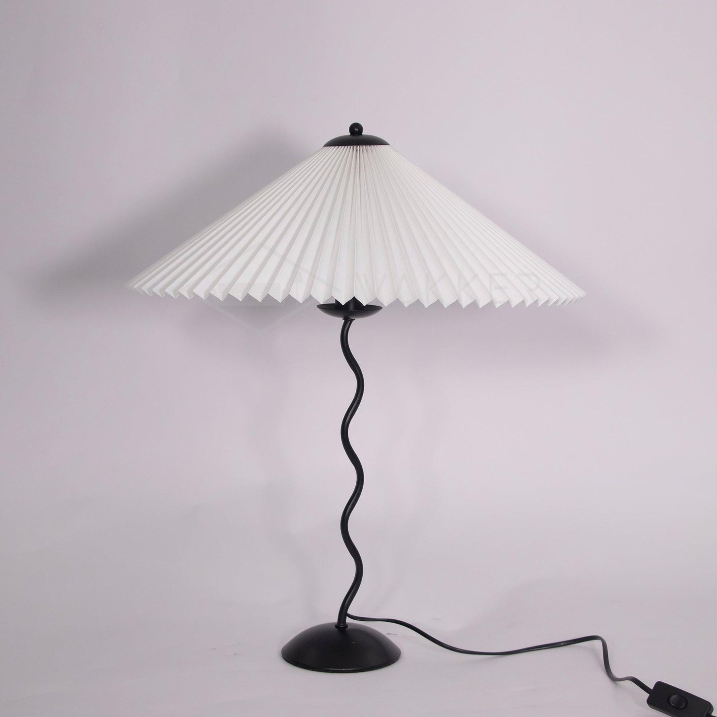 Lampe de Table Squiggle – Lampe Moderne au Design Ondulé pour Salon, Chambre et Bureau