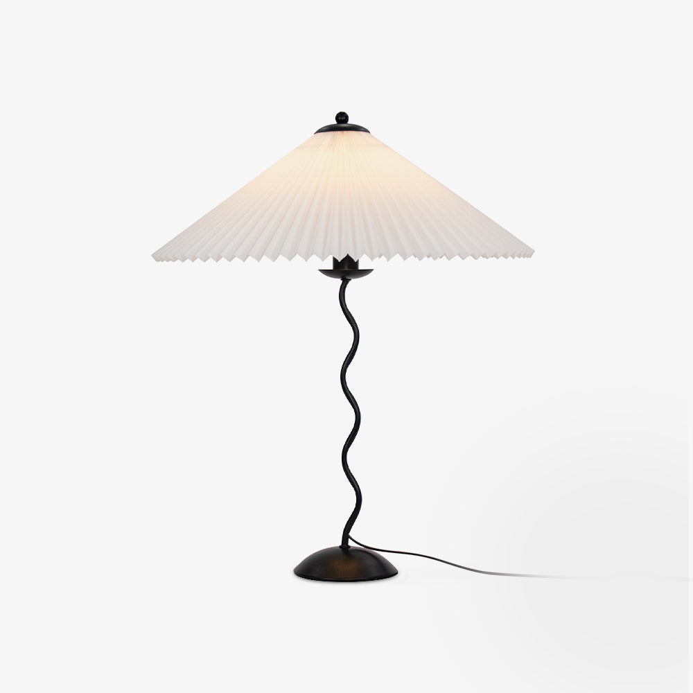 Lampe de Table Squiggle – Lampe Moderne au Design Ondulé pour Salon, Chambre et Bureau