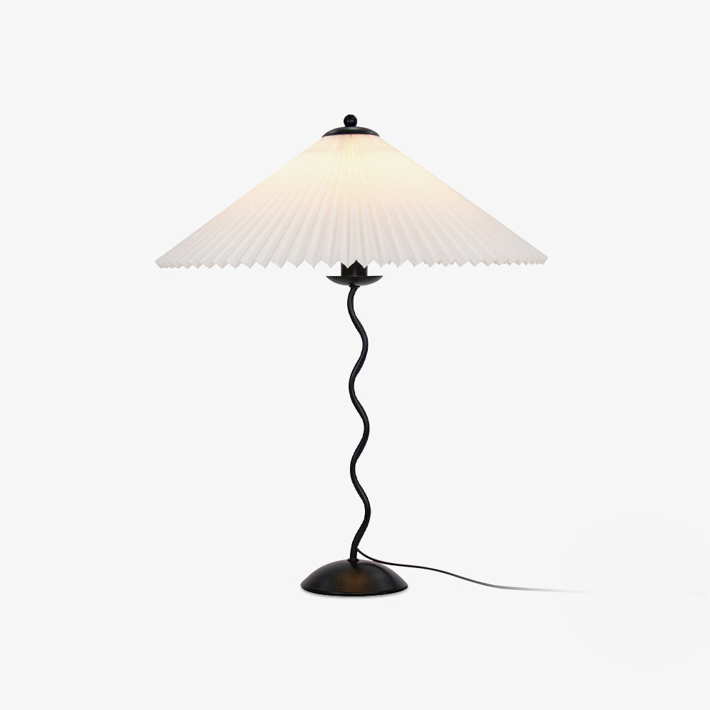 Lampe de Table Squiggle – Lampe Moderne au Design Ondulé pour Salon, Chambre et Bureau