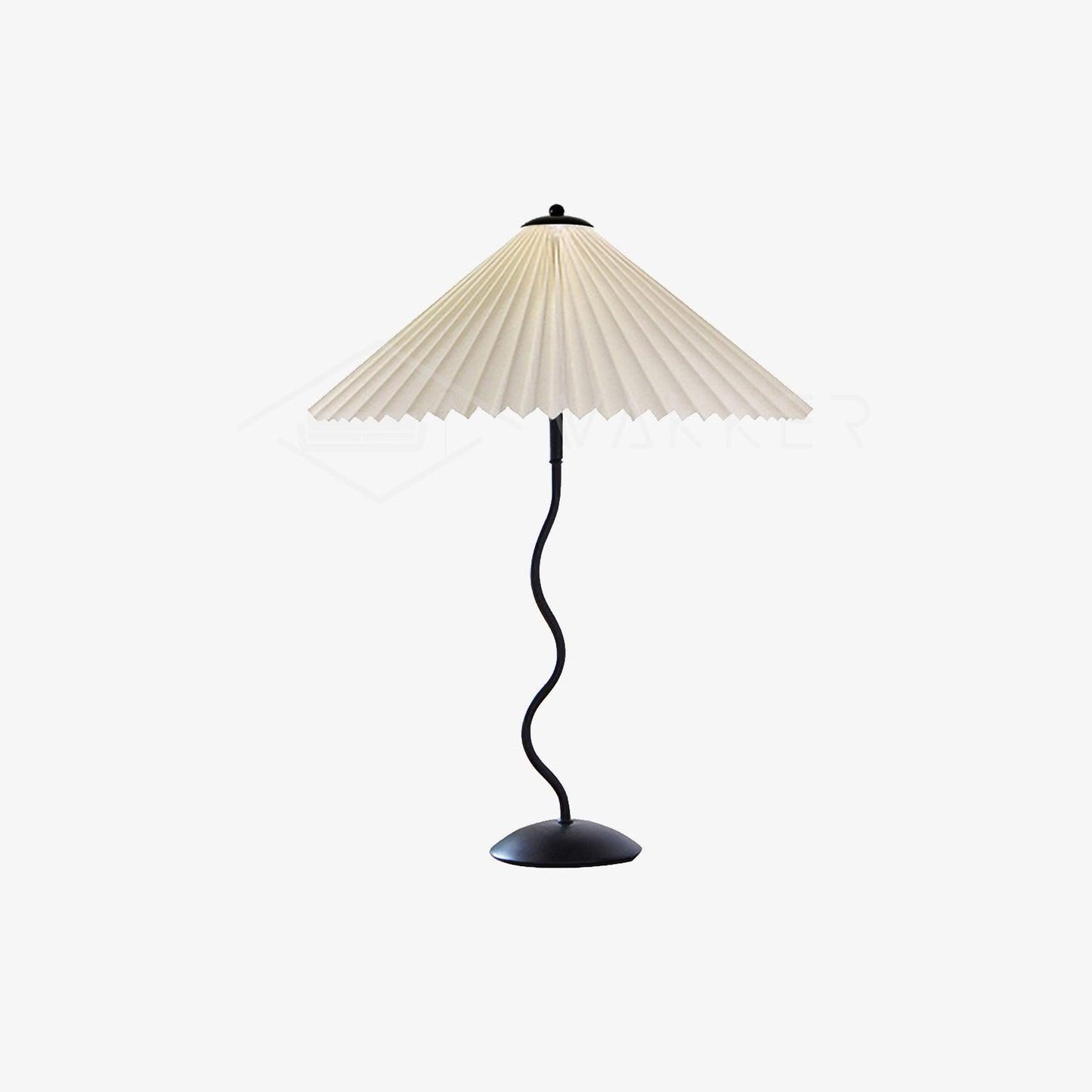 Lampe de Table Squiggle – Lampe Moderne au Design Ondulé pour Salon, Chambre et Bureau
