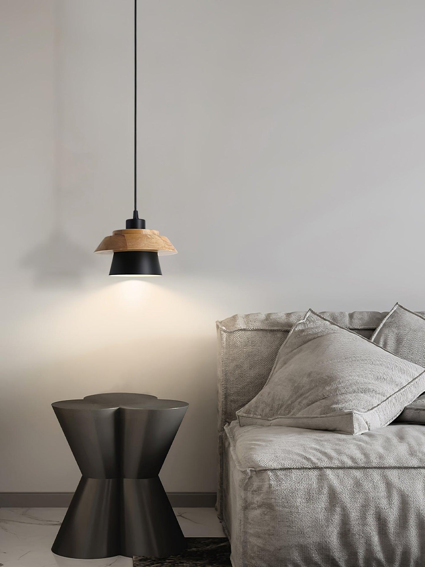 Suspension Pierre Bois - Élégance Naturelle et Design Organique pour Votre Intérieur