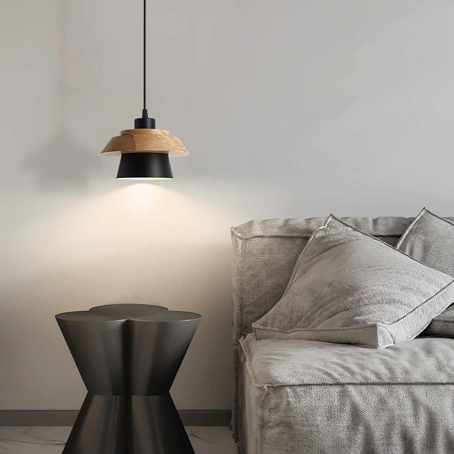 Suspension Pierre Bois - Élégance Naturelle et Design Organique pour Votre Intérieur