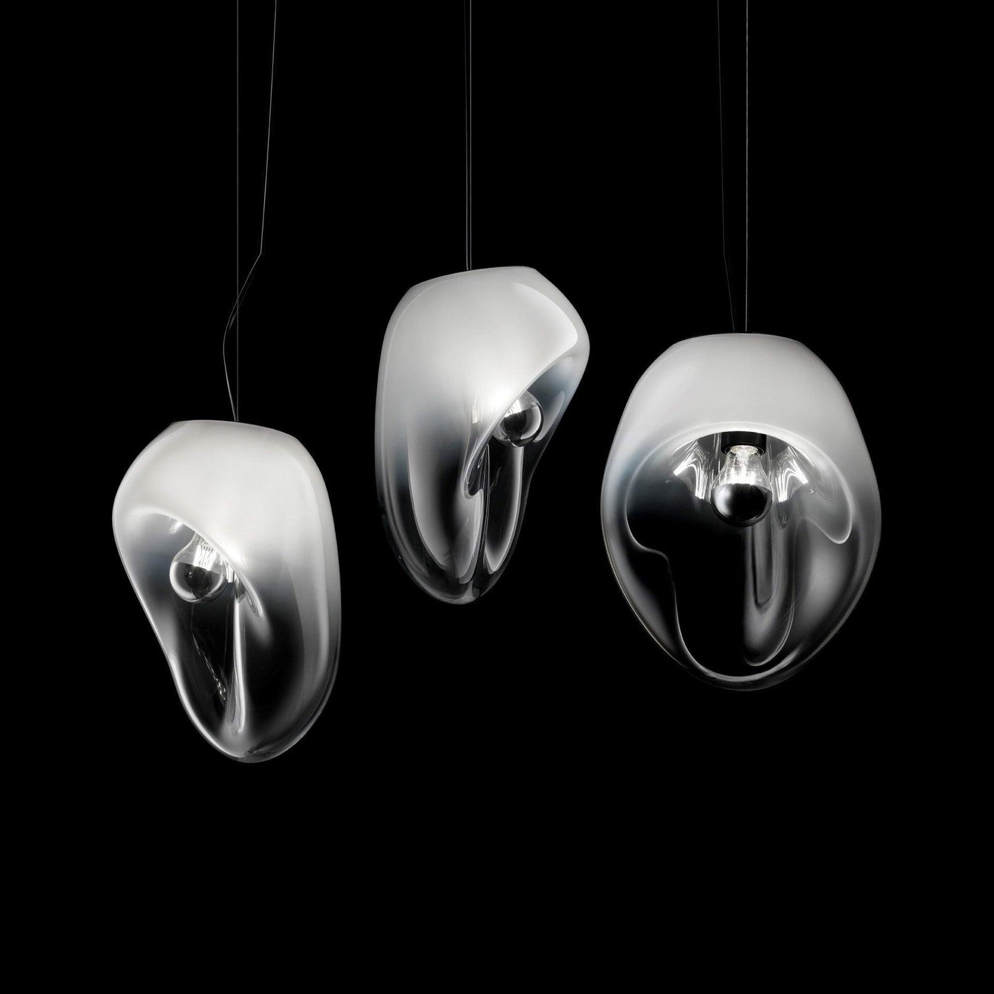 Lampe Pendante Goutte d'Eau Suspendue – Éclairage Moderne en Verre Soufflé