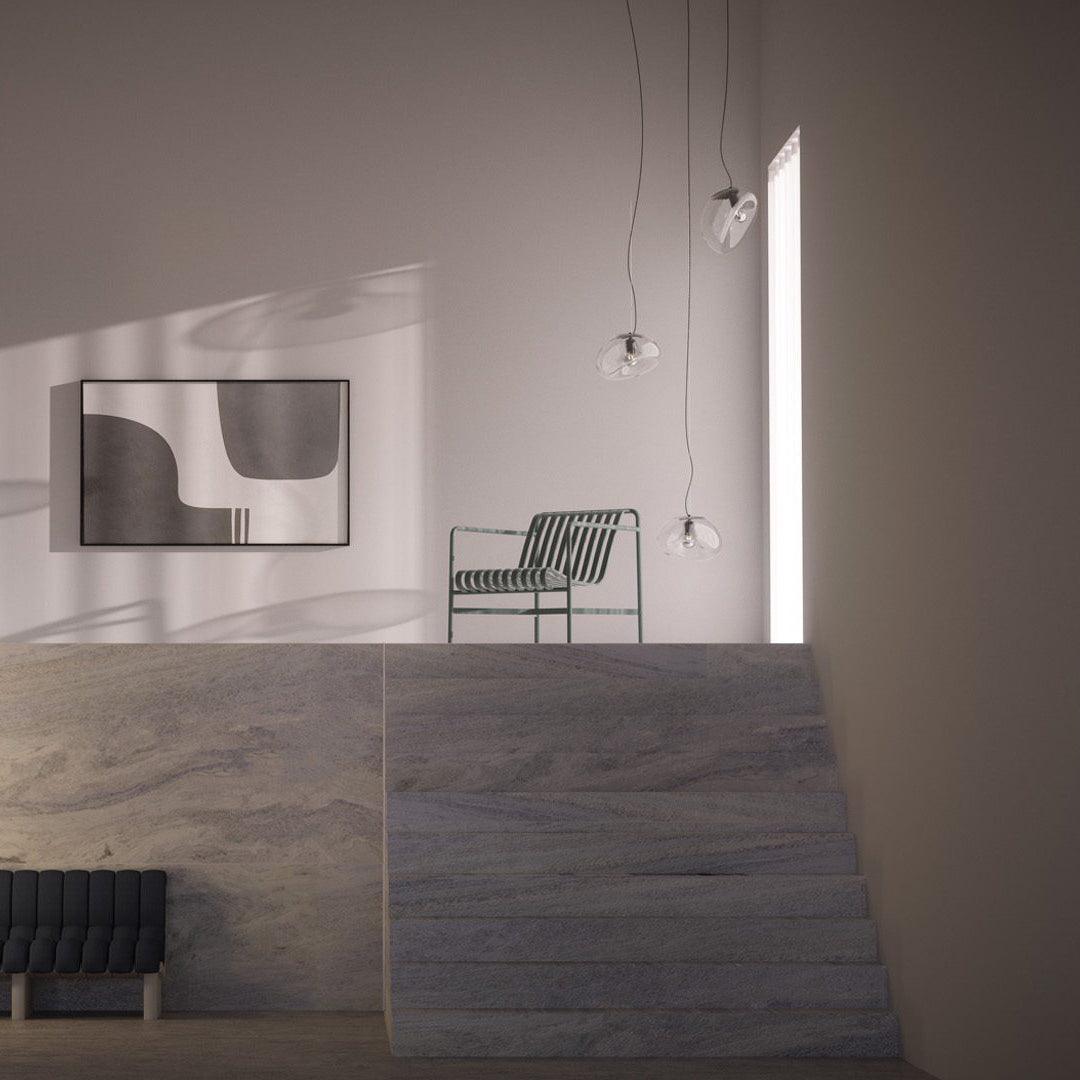 Lampe Pendante Goutte d'Eau Suspendue – Éclairage Moderne en Verre Soufflé