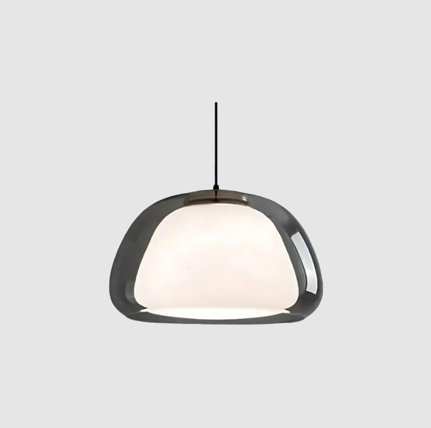 Suspension en Verre - Le Dôme Cristallin | Luminaire Élégant pour une Ambiance Moderne