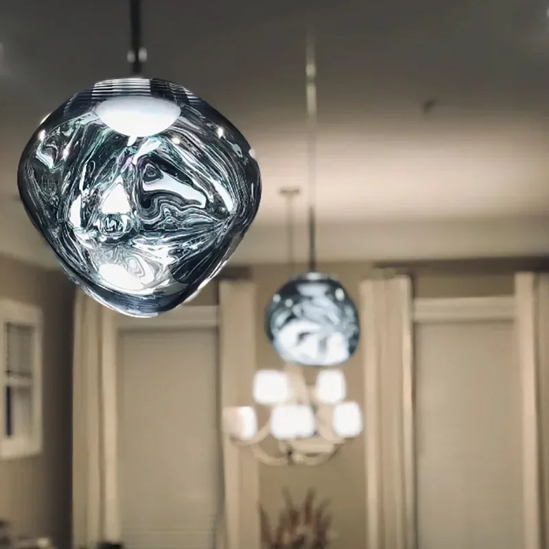 Suspension en Verre Style Nordique – Éclairage Élégant et Moderne