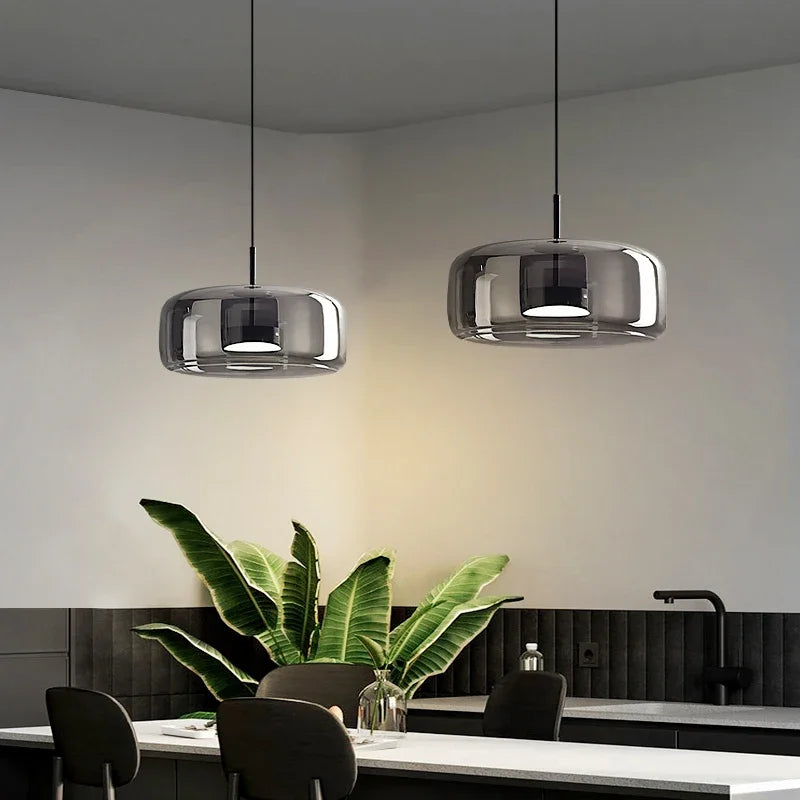 Suspension en Verre Élégante - Design Moderne et Raffiné