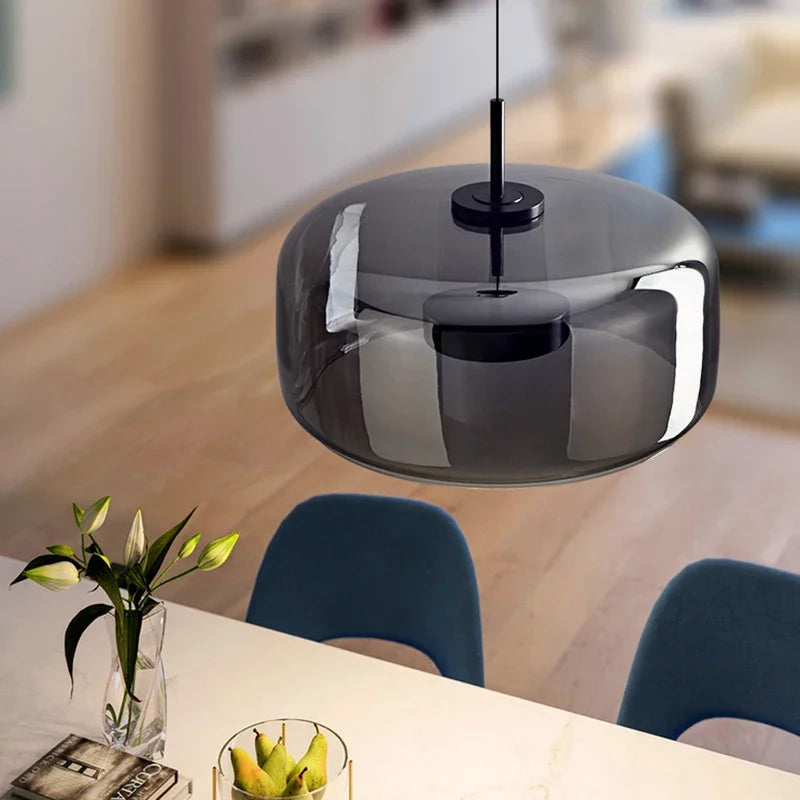 Suspension en Verre Élégante - Design Moderne et Raffiné