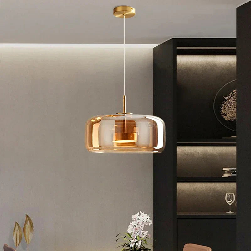 Suspension en Verre Élégante - Design Moderne et Raffiné