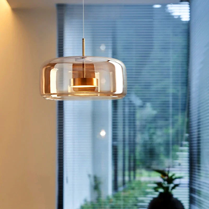 Suspension en Verre Élégante - Design Moderne et Raffiné