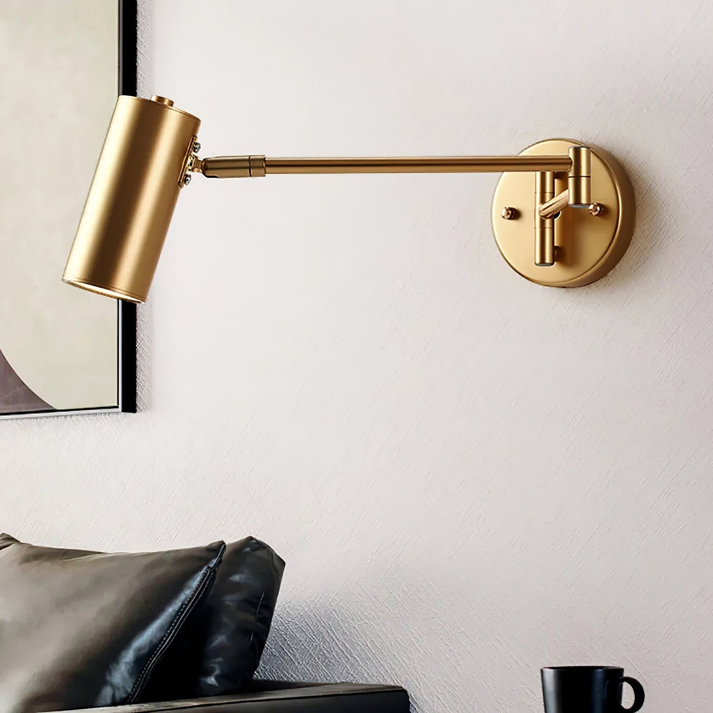 Applique Murale Moderne en Fer avec LED Intégrée - Design Élégant et Réglable