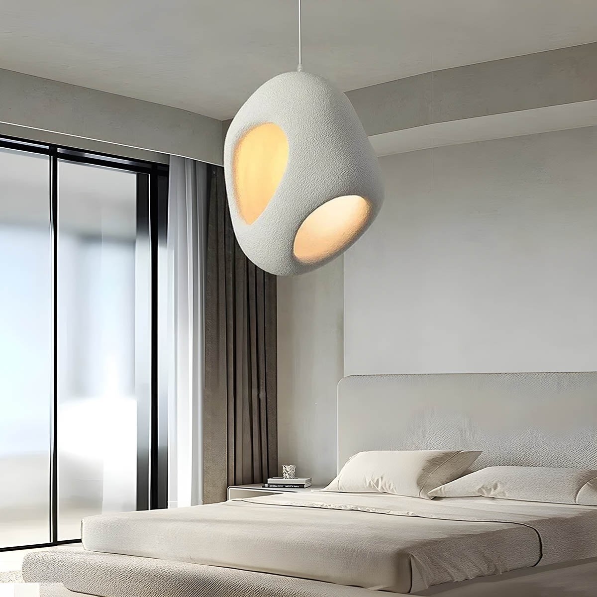 Suspension Taki Wabi Sabi – Design Élégant en Polystyrène Haute Densité
