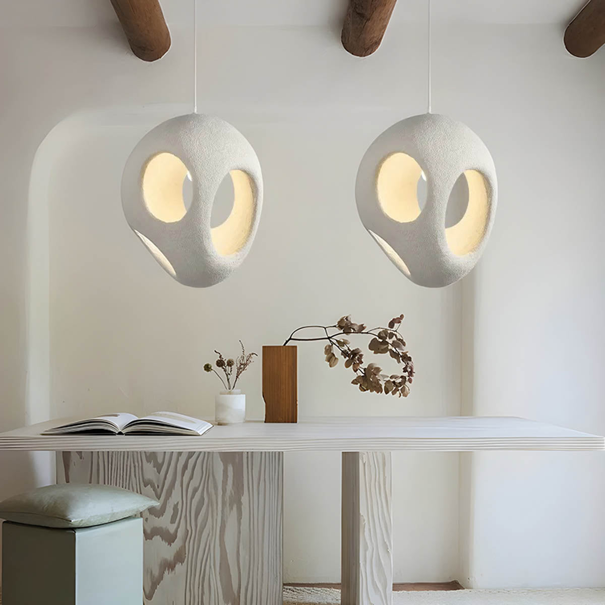 Suspension Taki Wabi Sabi – Design Élégant en Polystyrène Haute Densité