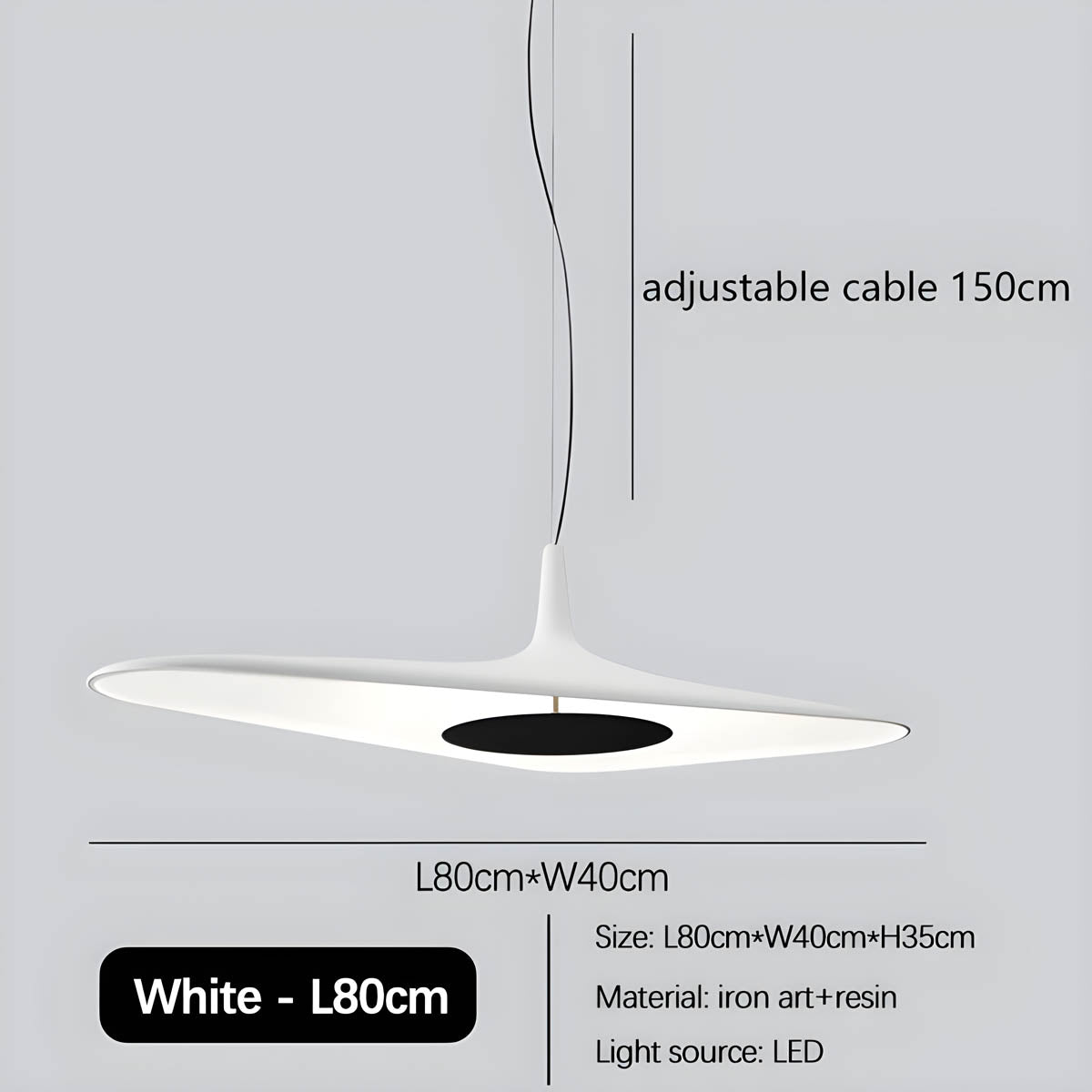 Suspension TIPI – Lampe au Design Unique en Résine, Élégance Moderne