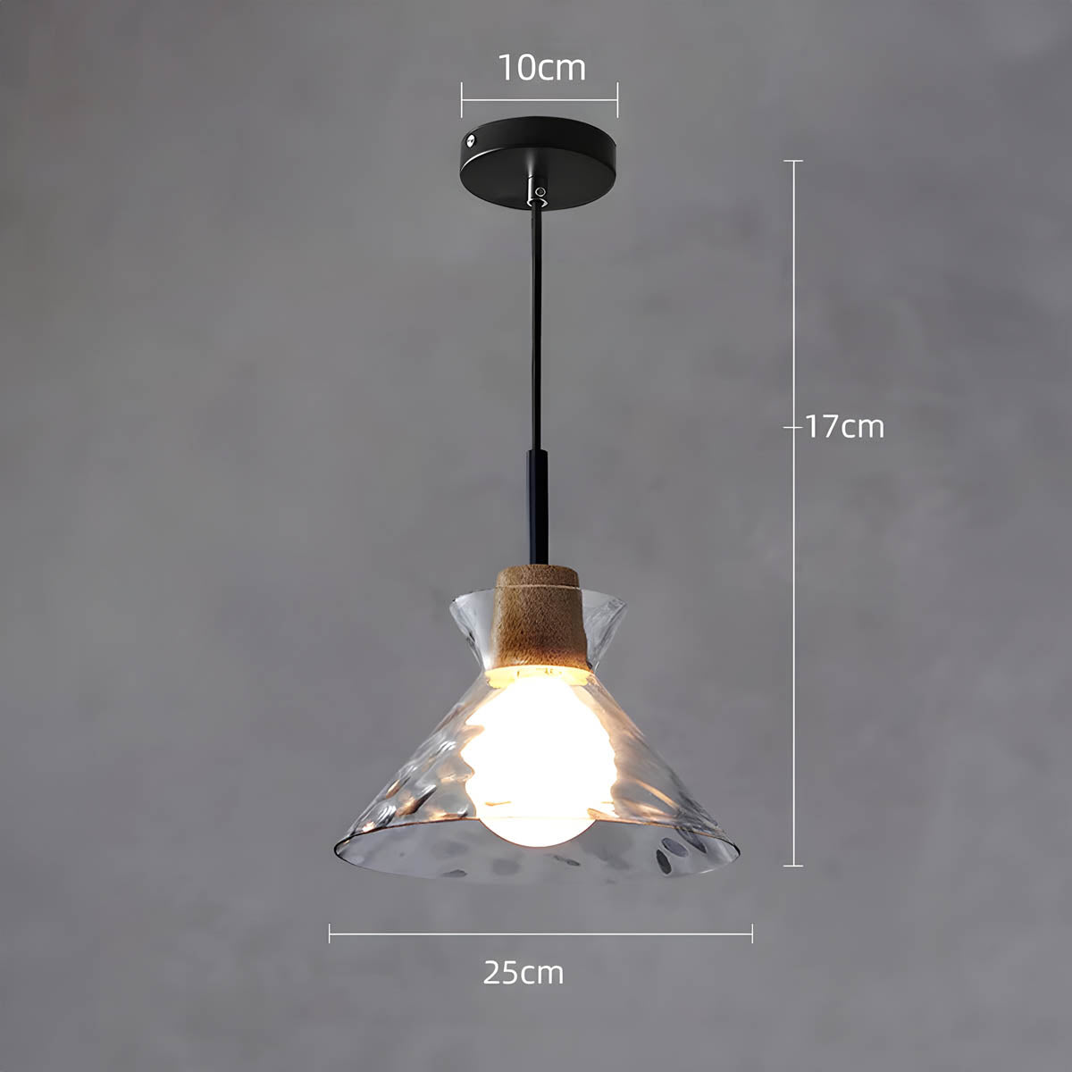 Suspension en Verre TOKYO – Lustre Minimaliste avec 1 ou 3 Têtes