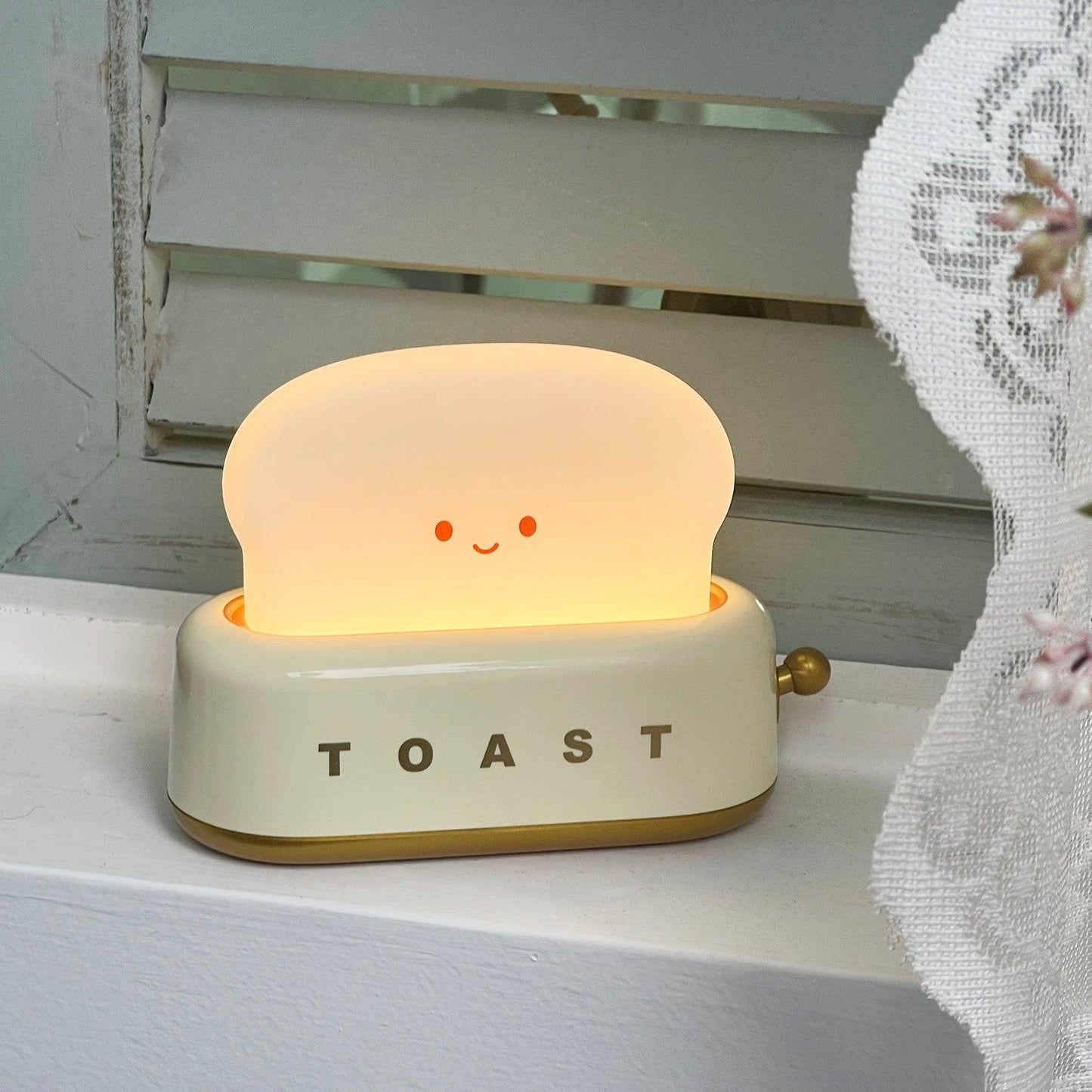 Lampe de Nuit Toaster – Luminaire Décoratif et Portable avec Batterie Rechargeable