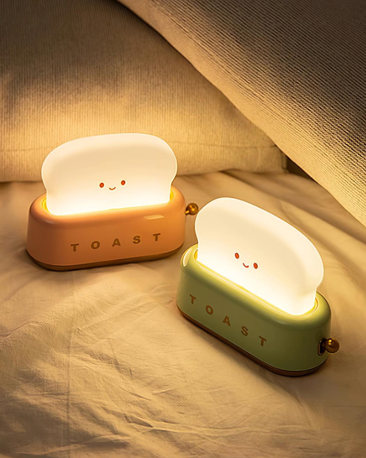 Lampe de Nuit Toaster – Luminaire Décoratif et Portable avec Batterie Rechargeable