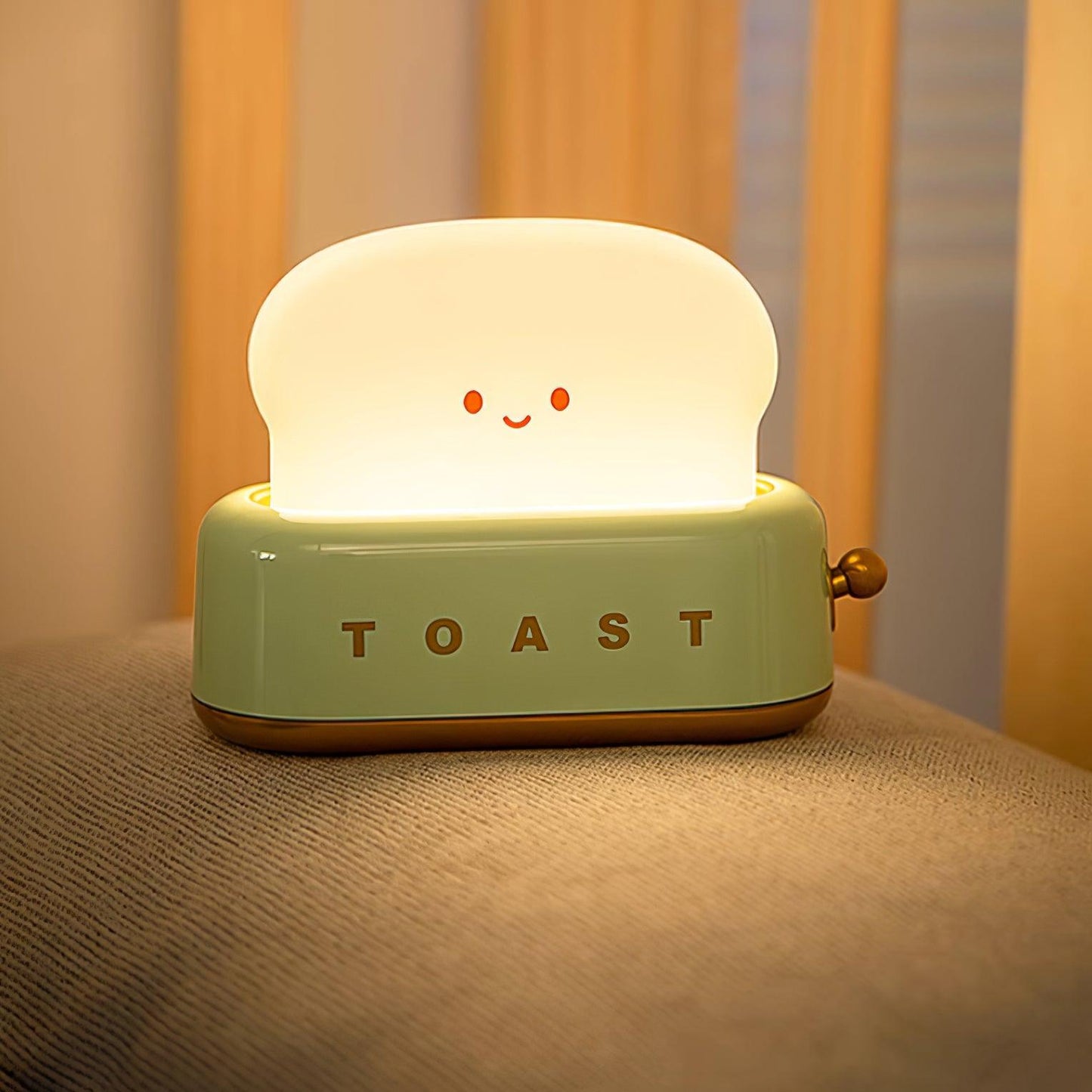 Lampe de Nuit Toaster – Luminaire Décoratif et Portable avec Batterie Rechargeable