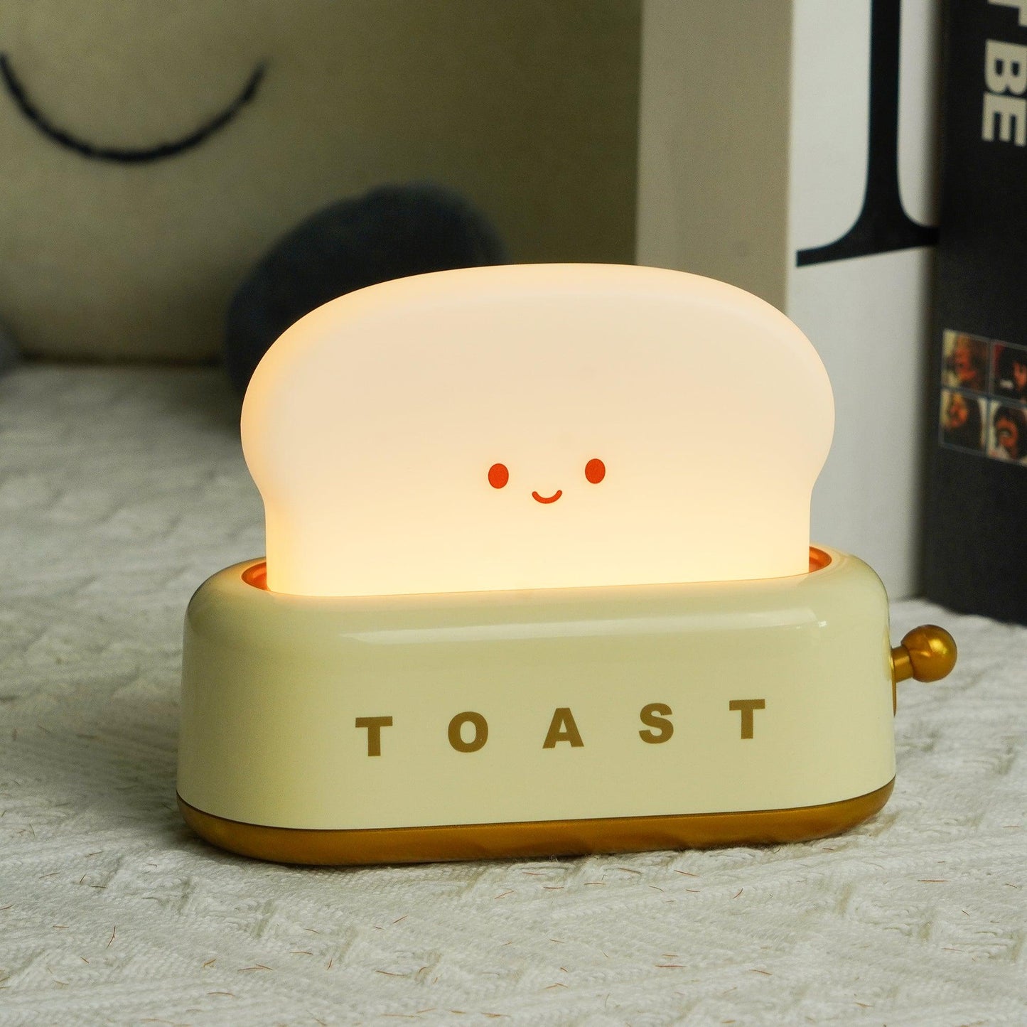 Lampe de Nuit Toaster – Luminaire Décoratif et Portable avec Batterie Rechargeable