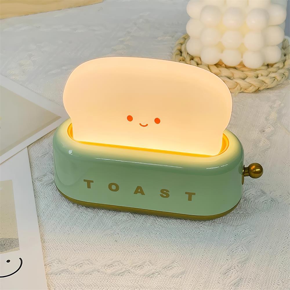 Lampe de Nuit Toaster – Luminaire Décoratif et Portable avec Batterie Rechargeable