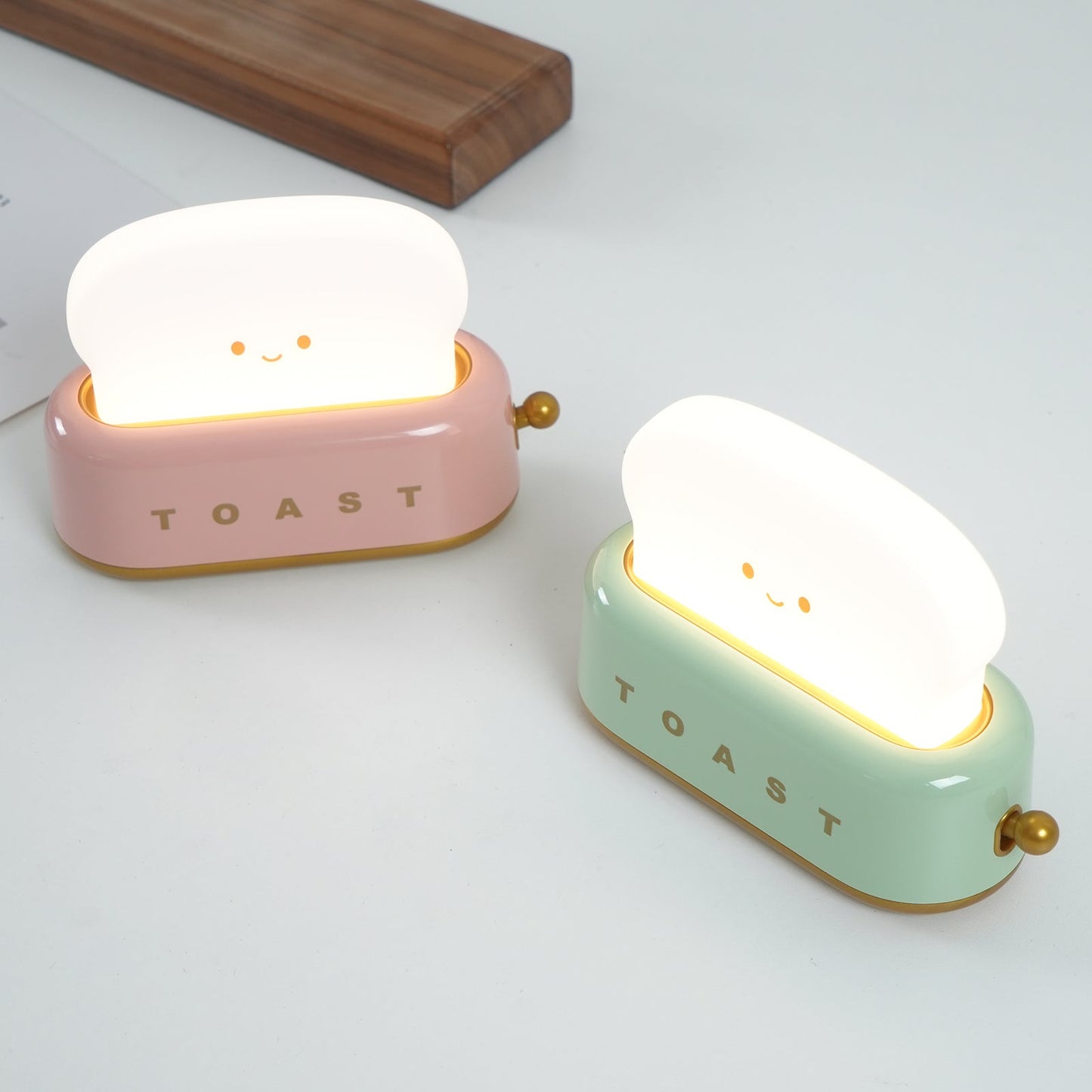 Lampe de Nuit Toaster – Luminaire Décoratif et Portable avec Batterie Rechargeable