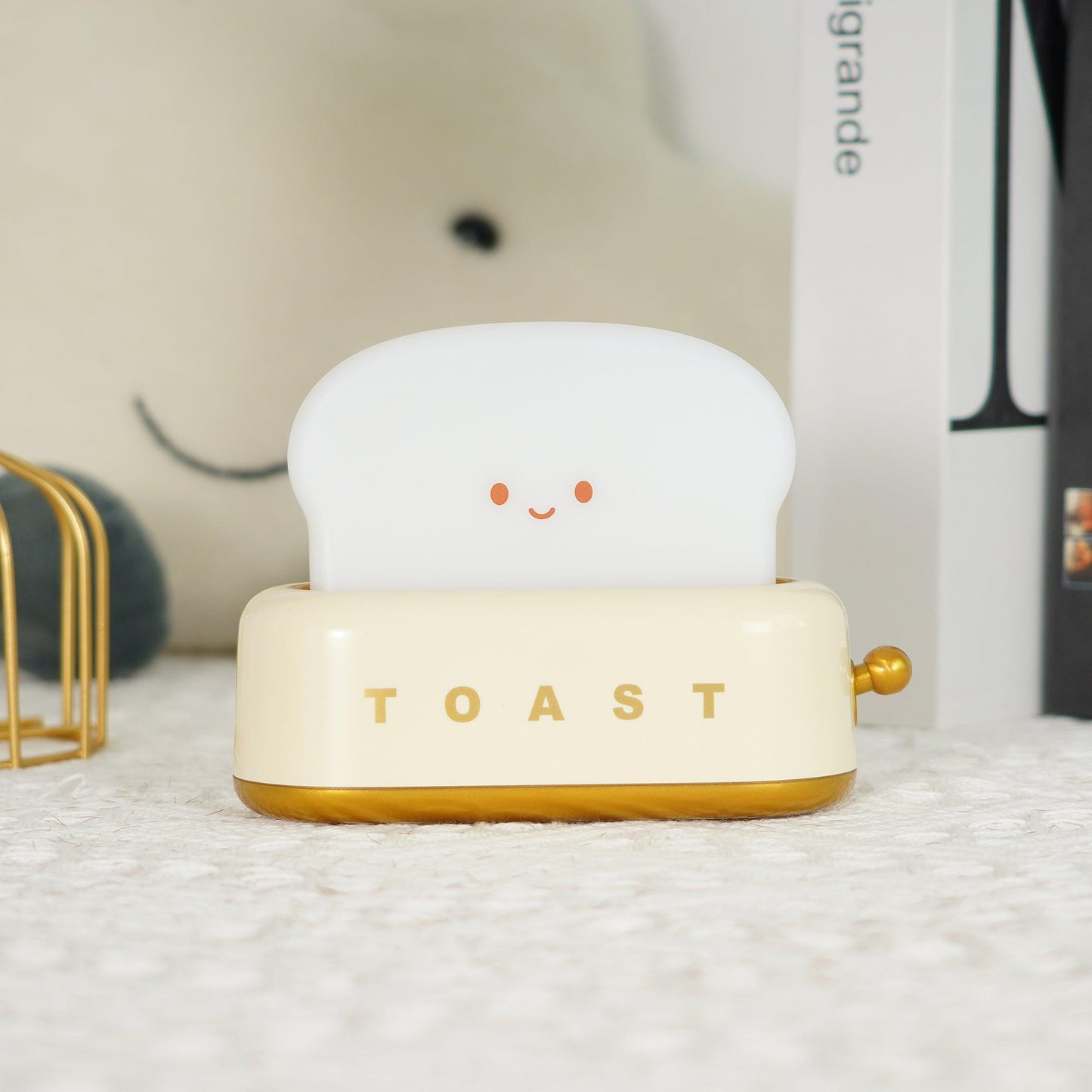 Lampe de Nuit Toaster – Luminaire Décoratif et Portable avec Batterie Rechargeable